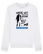 pentru pasionații de înot - Where Wet Dreams Become Reality Bluză mânecă lungă Unisex Rise