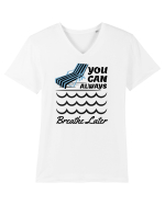 pentru pasionații de înot - You Can Always Breathe Later Tricou mânecă scurtă guler V Bărbat Presenter