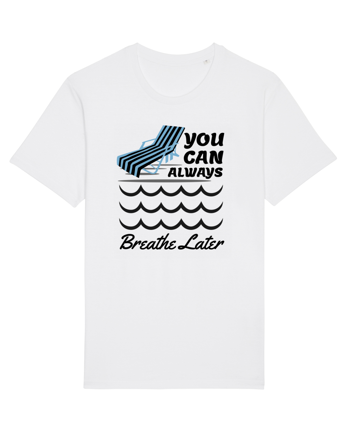 Tricou mânecă scurtă Unisex Rocker White