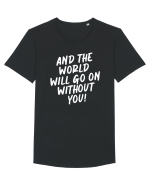 And the world Tricou mânecă scurtă guler larg Bărbat Skater