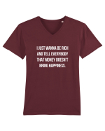 Just wanna be rich Tricou mânecă scurtă guler V Bărbat Presenter