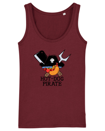 Hot Dog Pirate Burgundy