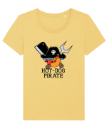 Hot Dog Pirate Tricou mânecă scurtă guler larg fitted Damă Expresser