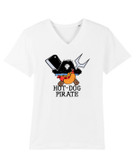 Hot Dog Pirate Tricou mânecă scurtă guler V Bărbat Presenter