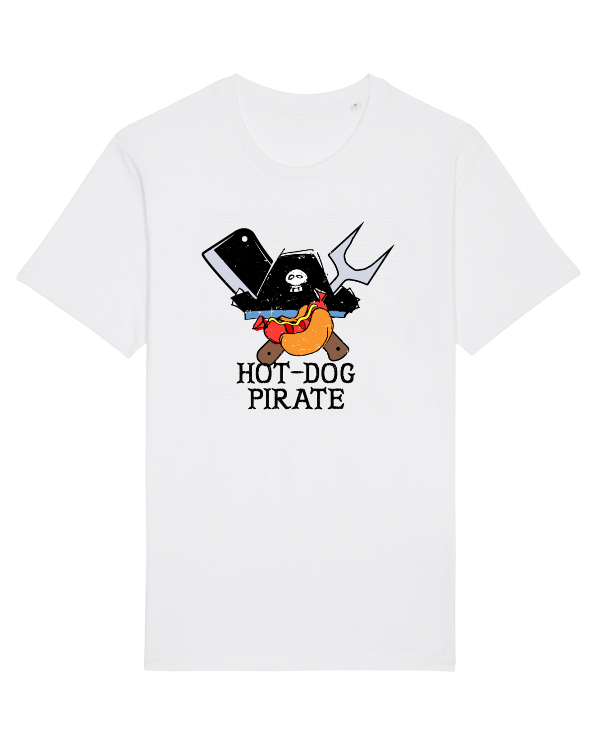 Tricou mânecă scurtă Unisex Rocker White