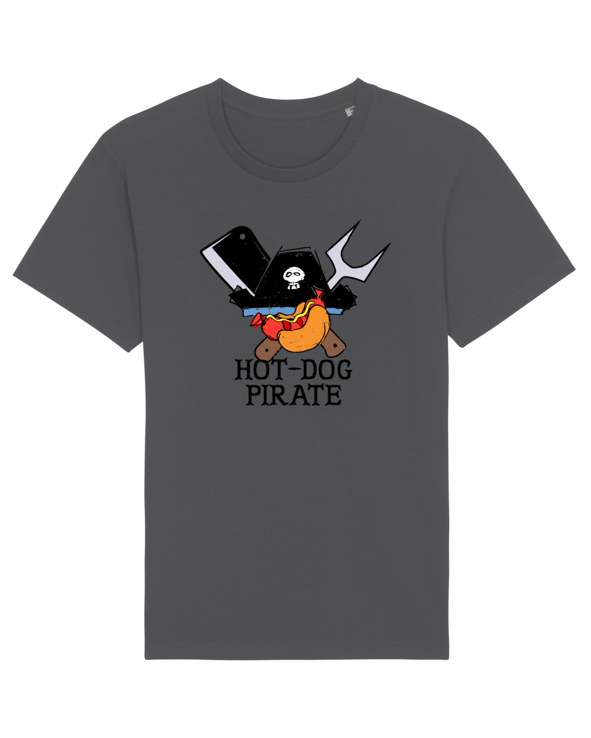 Tricou mânecă scurtă Unisex Rocker Anthracite