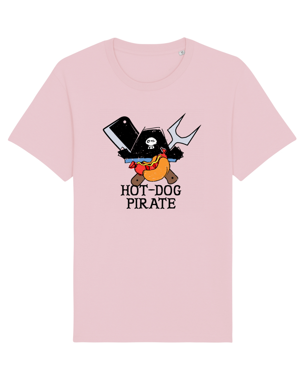 Tricou mânecă scurtă Unisex Rocker Cotton Pink