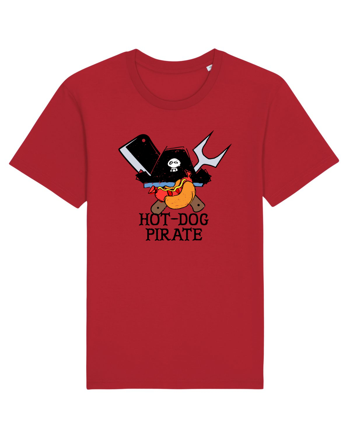 Tricou mânecă scurtă Unisex Rocker Red