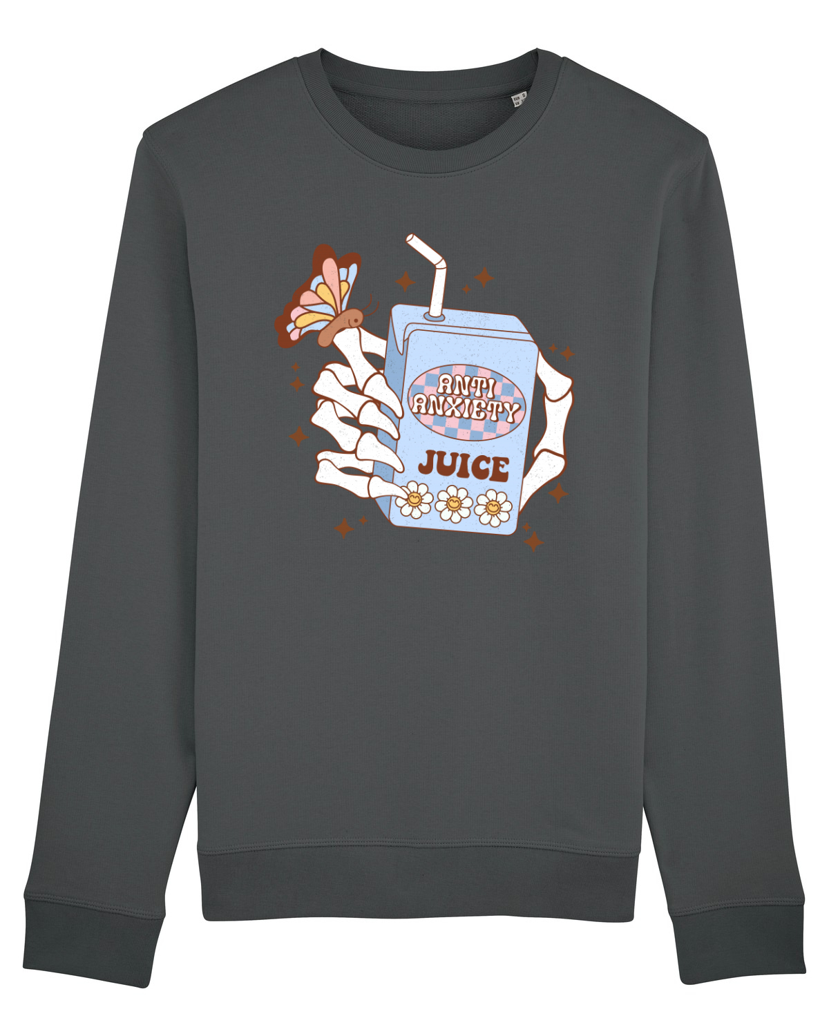 Bluză mânecă lungă Unisex Rise Anthracite