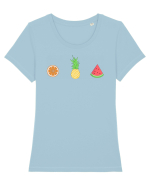 Summer Fruits Tricou mânecă scurtă guler larg fitted Damă Expresser