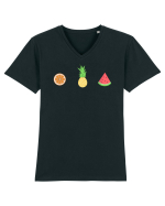 Summer Fruits Tricou mânecă scurtă guler V Bărbat Presenter