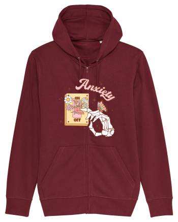 ANXIETY ON-OFF Burgundy