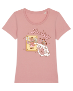 ANXIETY ON-OFF Tricou mânecă scurtă guler larg fitted Damă Expresser