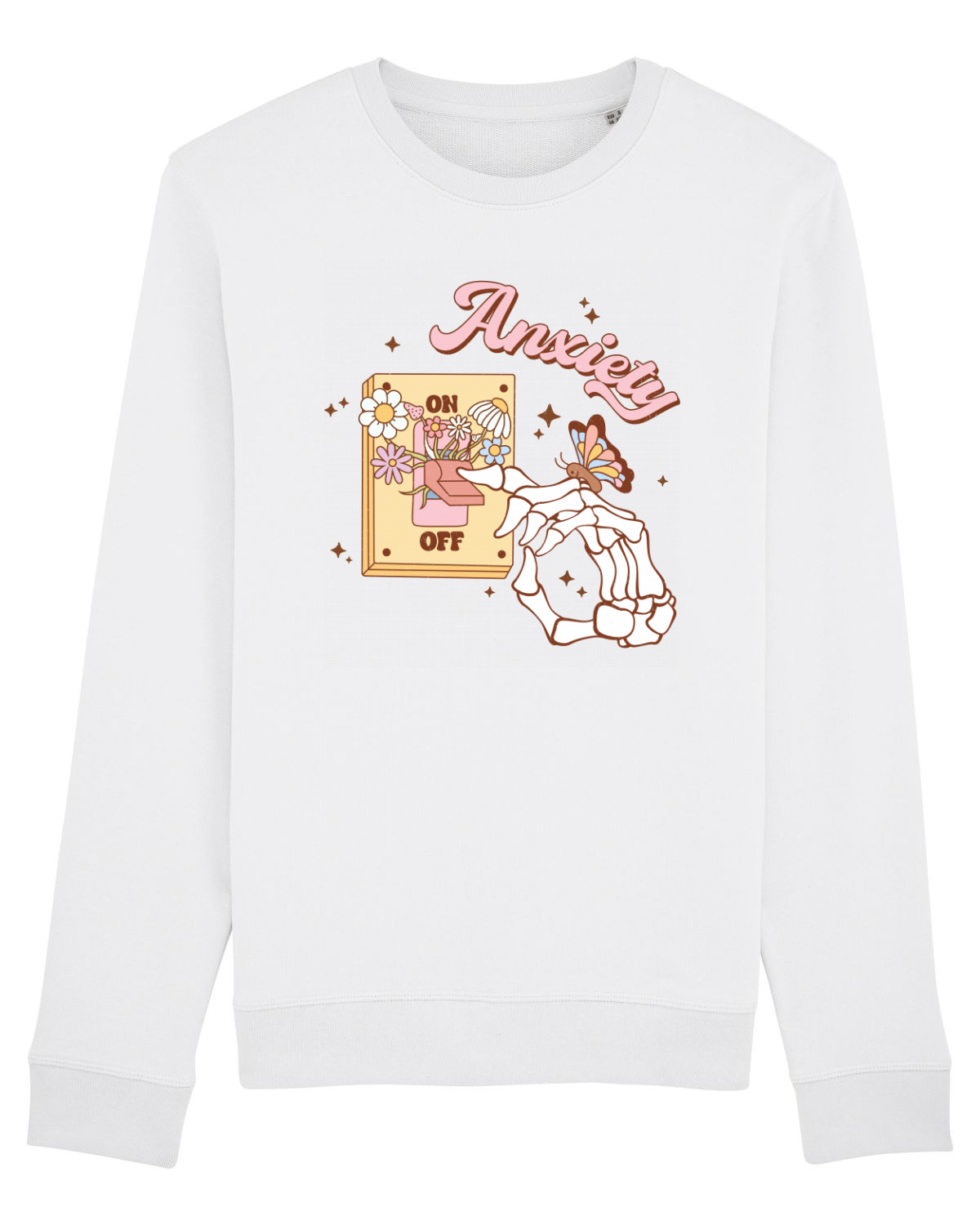 Bluză mânecă lungă Unisex Rise White