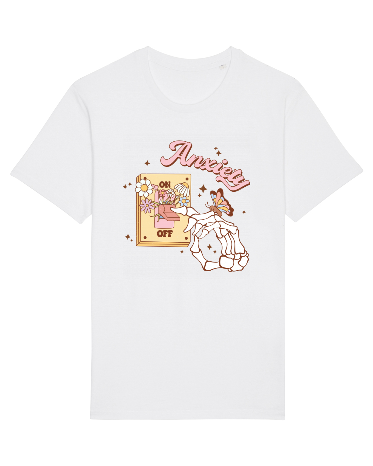 Tricou mânecă scurtă Unisex Rocker White