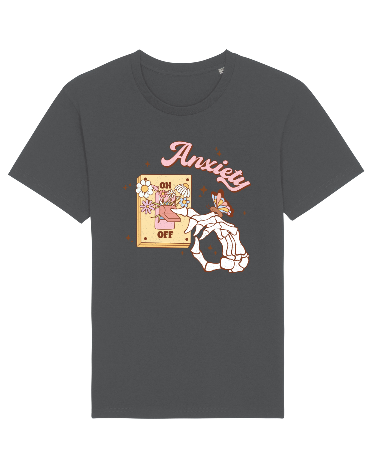 Tricou mânecă scurtă Unisex Rocker Anthracite