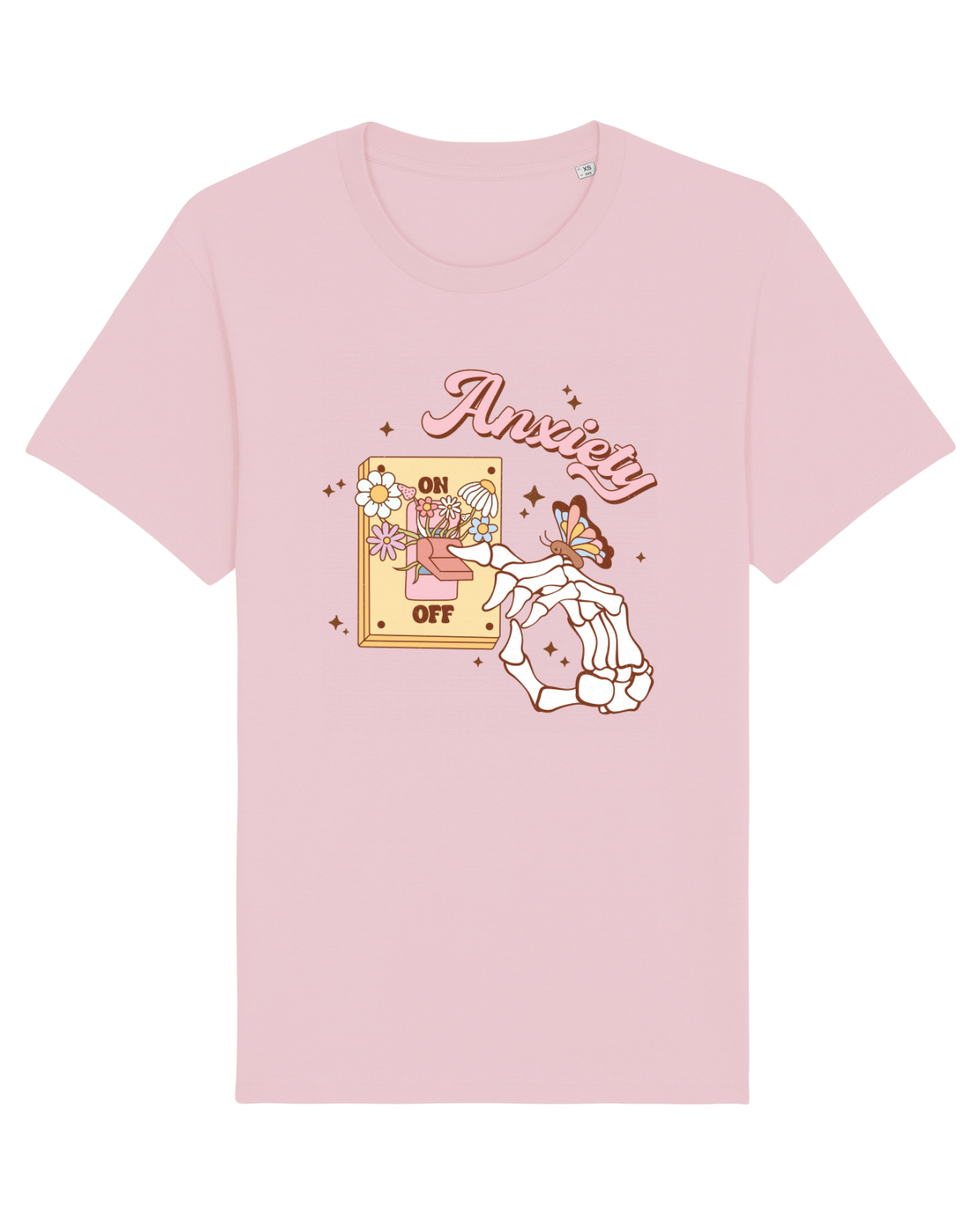 Tricou mânecă scurtă Unisex Rocker Cotton Pink