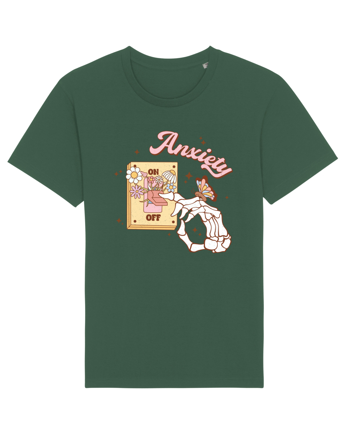 Tricou mânecă scurtă Unisex Rocker Bottle Green