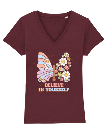 BELIEVE IN YOURSELF Burgundy