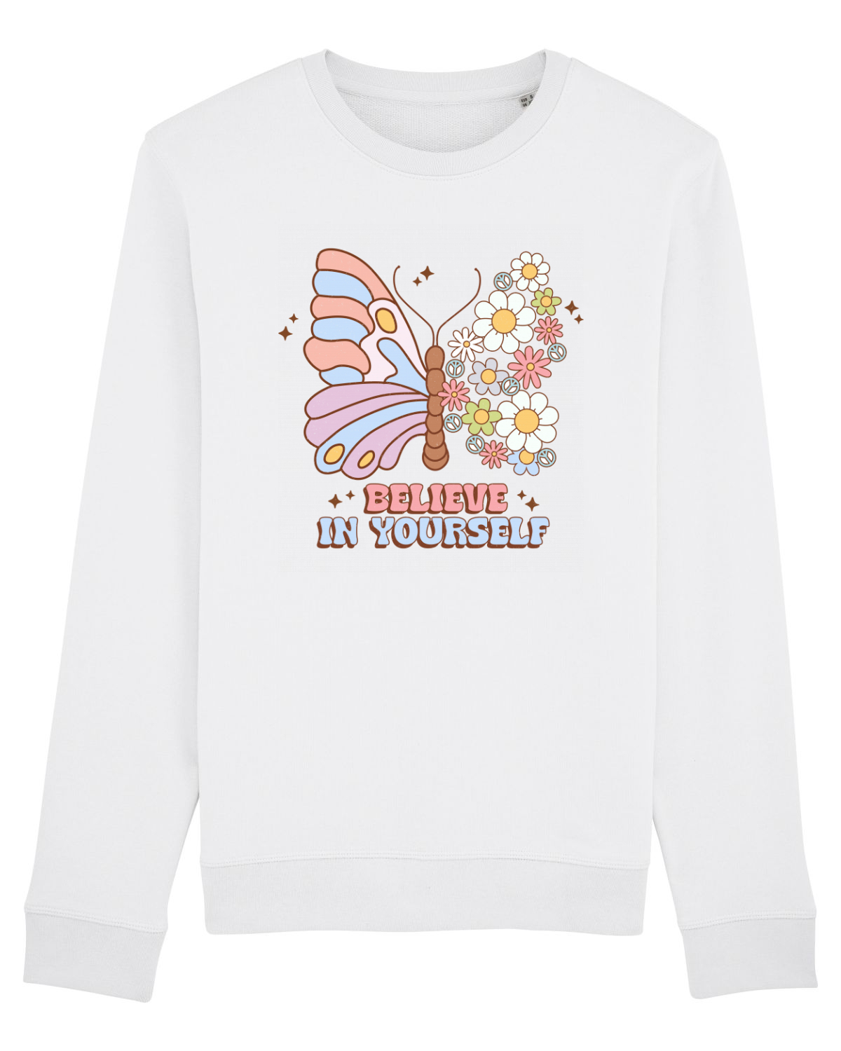 Bluză mânecă lungă Unisex Rise White