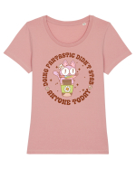 Doing Fantastic Didn't Stab Anyone Today Tricou mânecă scurtă guler larg fitted Damă Expresser