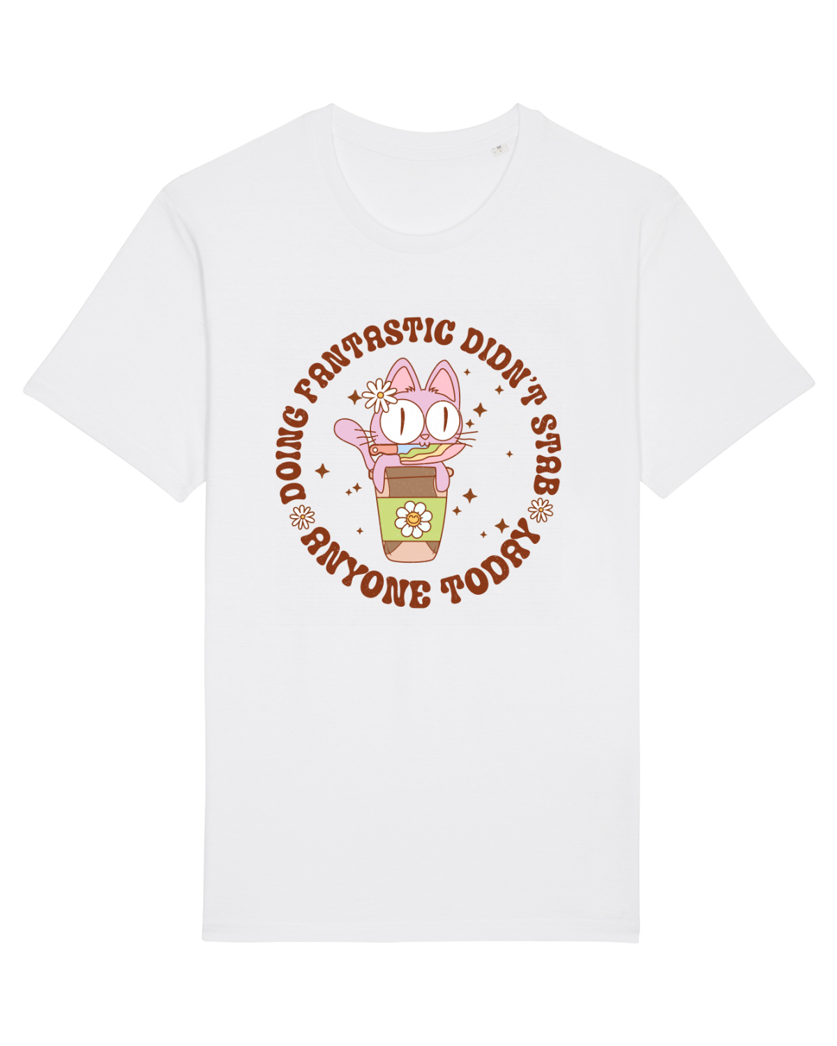 Tricou mânecă scurtă Unisex Rocker White