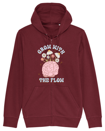 GROW WITH THE FLOW Burgundy