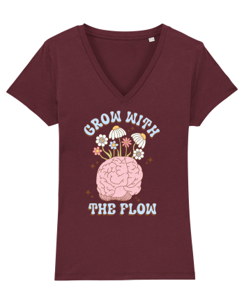 GROW WITH THE FLOW Burgundy