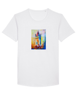Turnul Dulgherilor - Sibiu Tricou mânecă scurtă guler larg Bărbat Skater