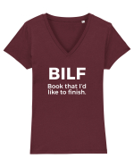 BILF Tricou mânecă scurtă guler V Damă Evoker