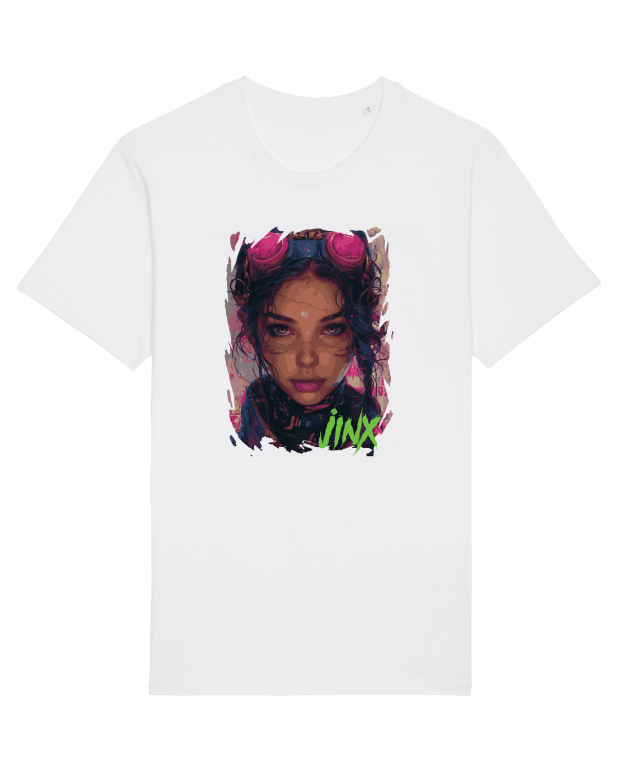 Tricou mânecă scurtă Unisex Rocker White
