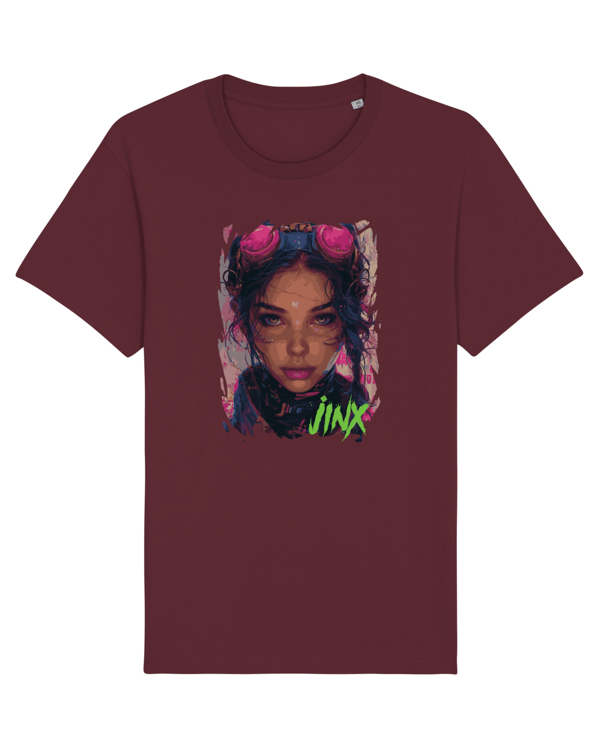 Tricou mânecă scurtă Unisex Rocker Burgundy