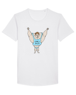 Cine-i sală? Tricou mânecă scurtă guler larg Bărbat Skater