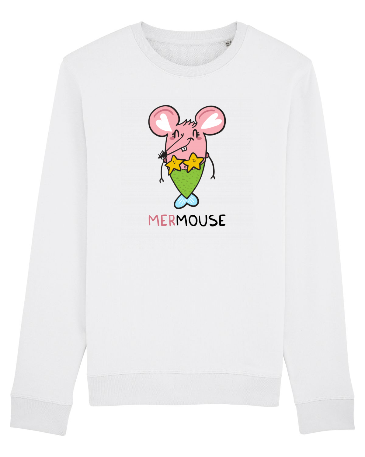 Bluză mânecă lungă Unisex Rise White