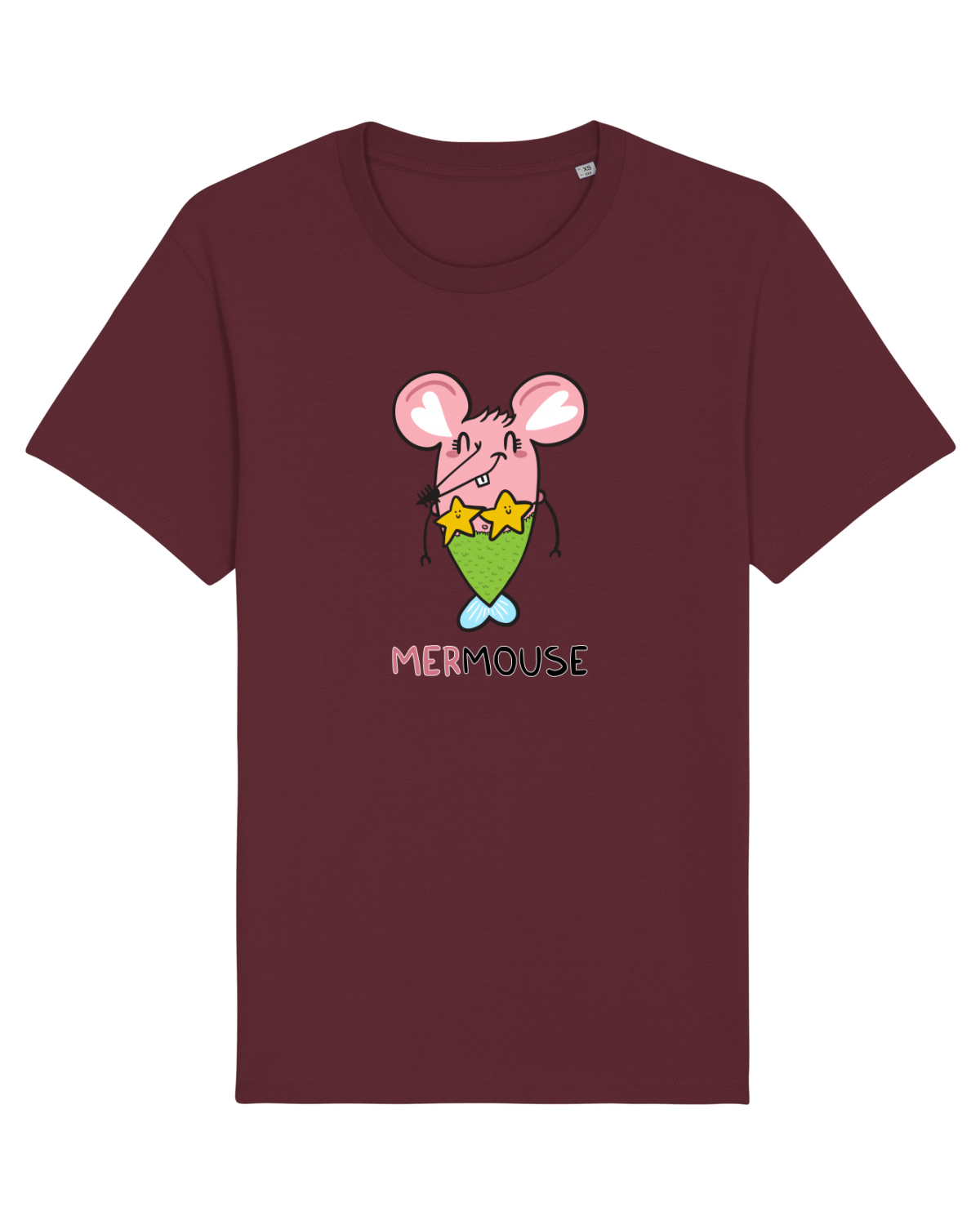 Tricou mânecă scurtă Unisex Rocker Burgundy