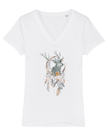 Cerb Floral Dreamcatcher Luna White