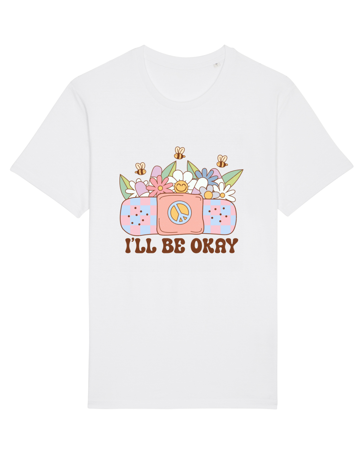 Tricou mânecă scurtă Unisex Rocker White