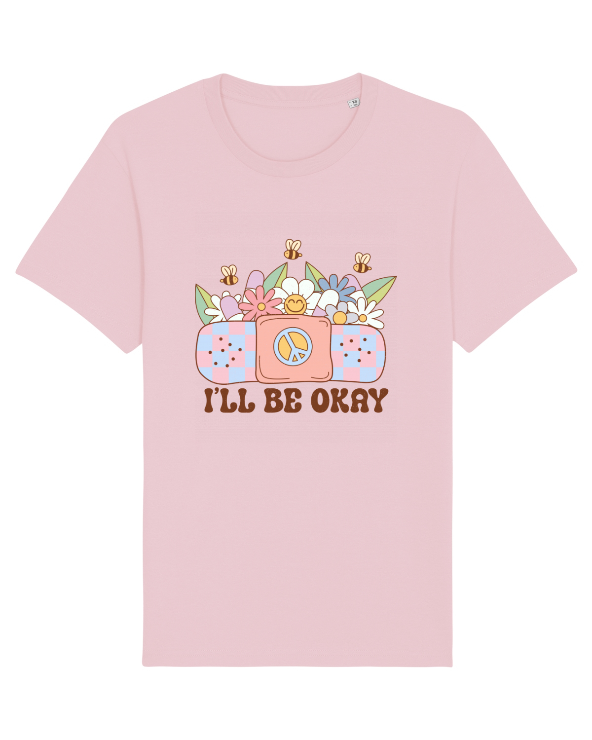 Tricou mânecă scurtă Unisex Rocker Cotton Pink