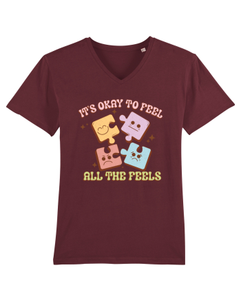 IT'S OKAY TO FEEL ALL THE FEELS Burgundy