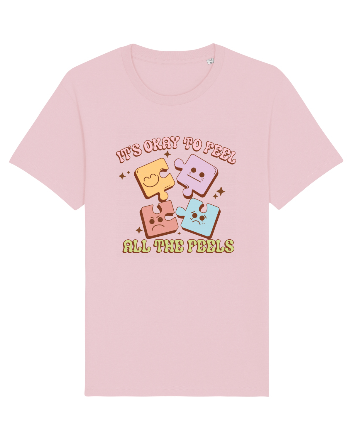 Tricou mânecă scurtă Unisex Rocker Cotton Pink
