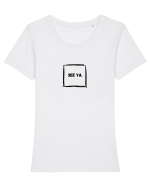 See Ya. Tricou mânecă scurtă guler larg fitted Damă Expresser