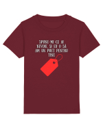 SPUNE-MI CE AI NEVOIE! Tricou mânecă scurtă  Copii Mini Creator