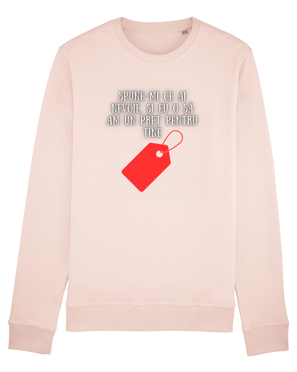 Bluză mânecă lungă Unisex Rise Candy Pink
