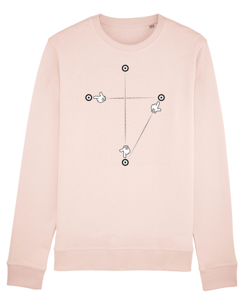 Crucea catolica - fundal deschis Candy Pink