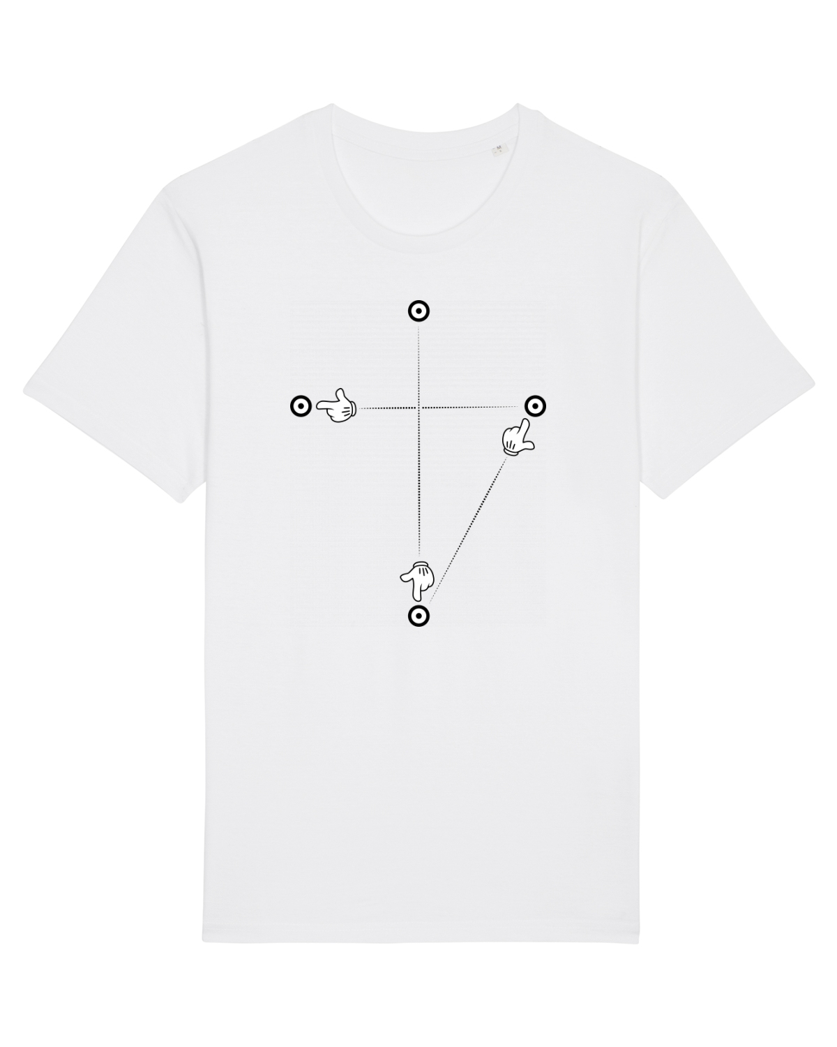 Tricou mânecă scurtă Unisex Rocker White