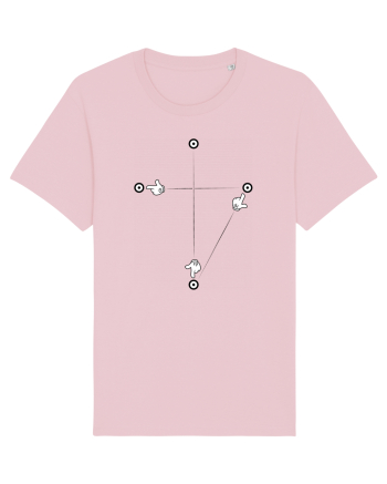 Crucea catolica - fundal deschis Cotton Pink
