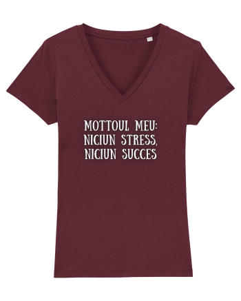 MOTTOUL MEU : STRESS + SUCCES Burgundy