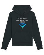 EU SUNT ACOLO UNDE WIFI E PUTERNIC Hanorac Unisex Drummer