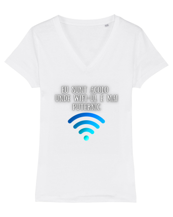 EU SUNT ACOLO UNDE WIFI E PUTERNIC White