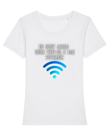 EU SUNT ACOLO UNDE WIFI E PUTERNIC White